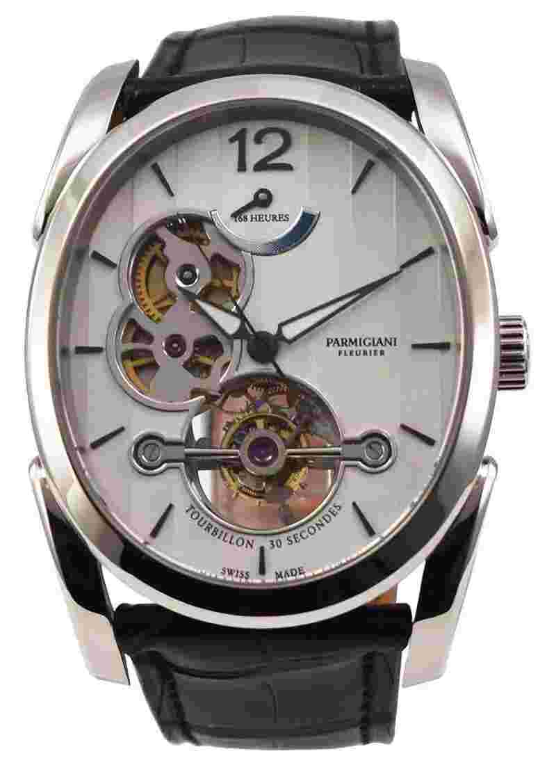 PARMIGIANI  -  Ovale Tourbillon 45.0mm in White Gold