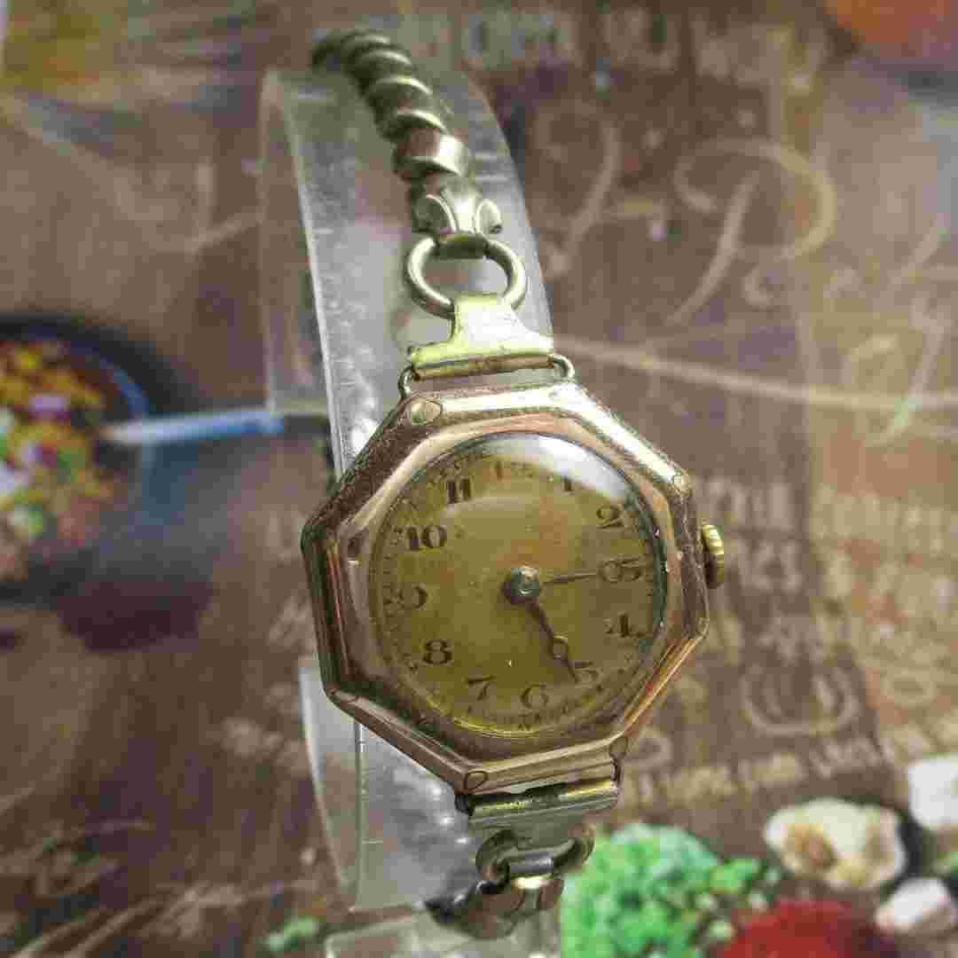 Antique Wristwatch Bueche-Girod Ladies K10 J Girod Analog Manual Vintage