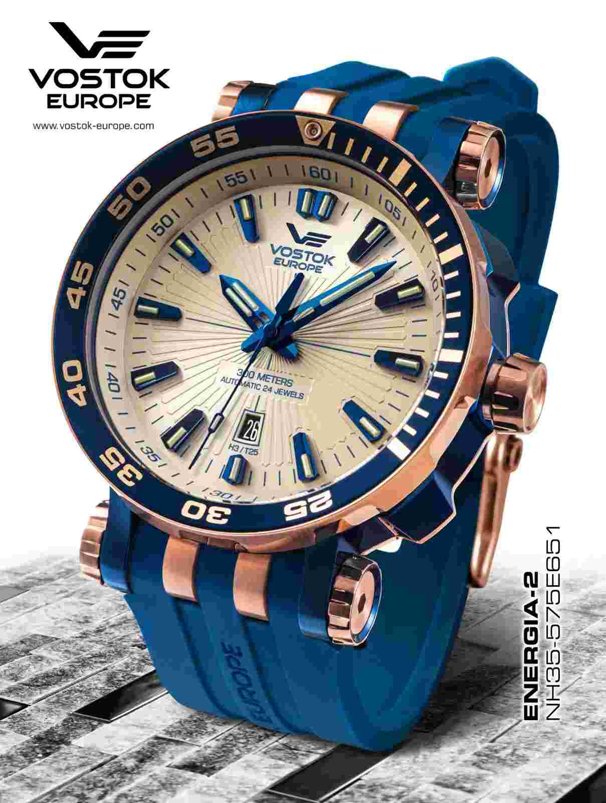 Vostok Europe ENERGIA NH35-575E651 Mens Automatic Watch