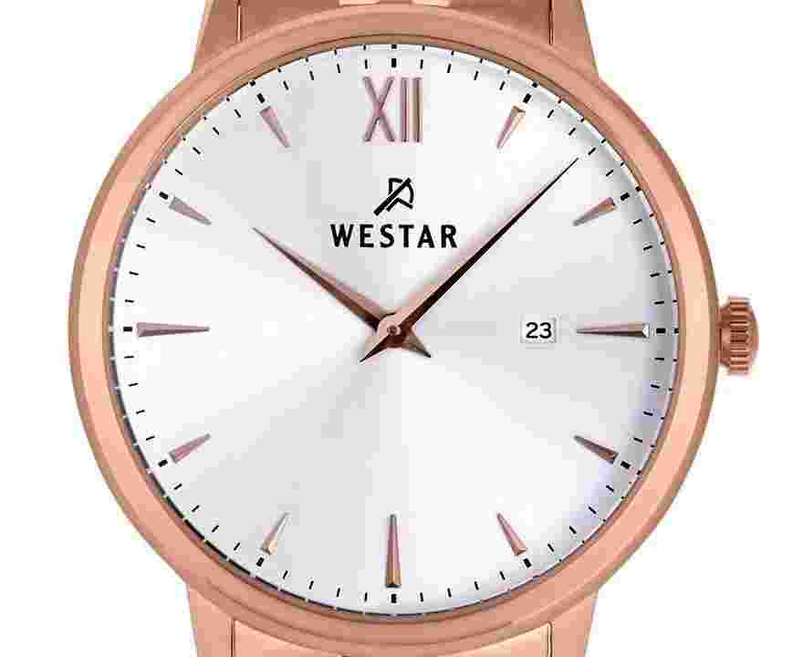 Westar Profile Stainless Steel White Dial Quartz 50215PPN601 Men's Watch
