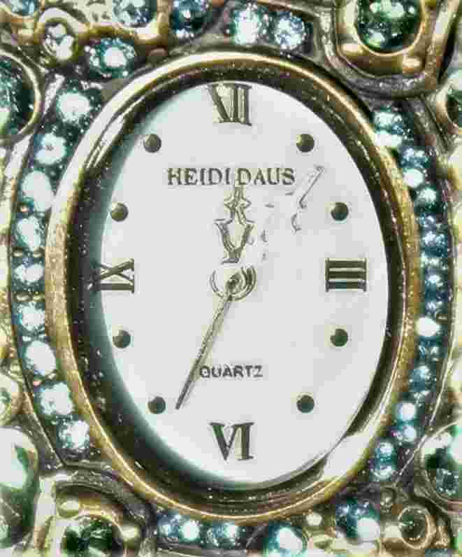 Heidi Daus  Designer Pave Jeweled Wristwatch, New in Box 262325XCF Sealife