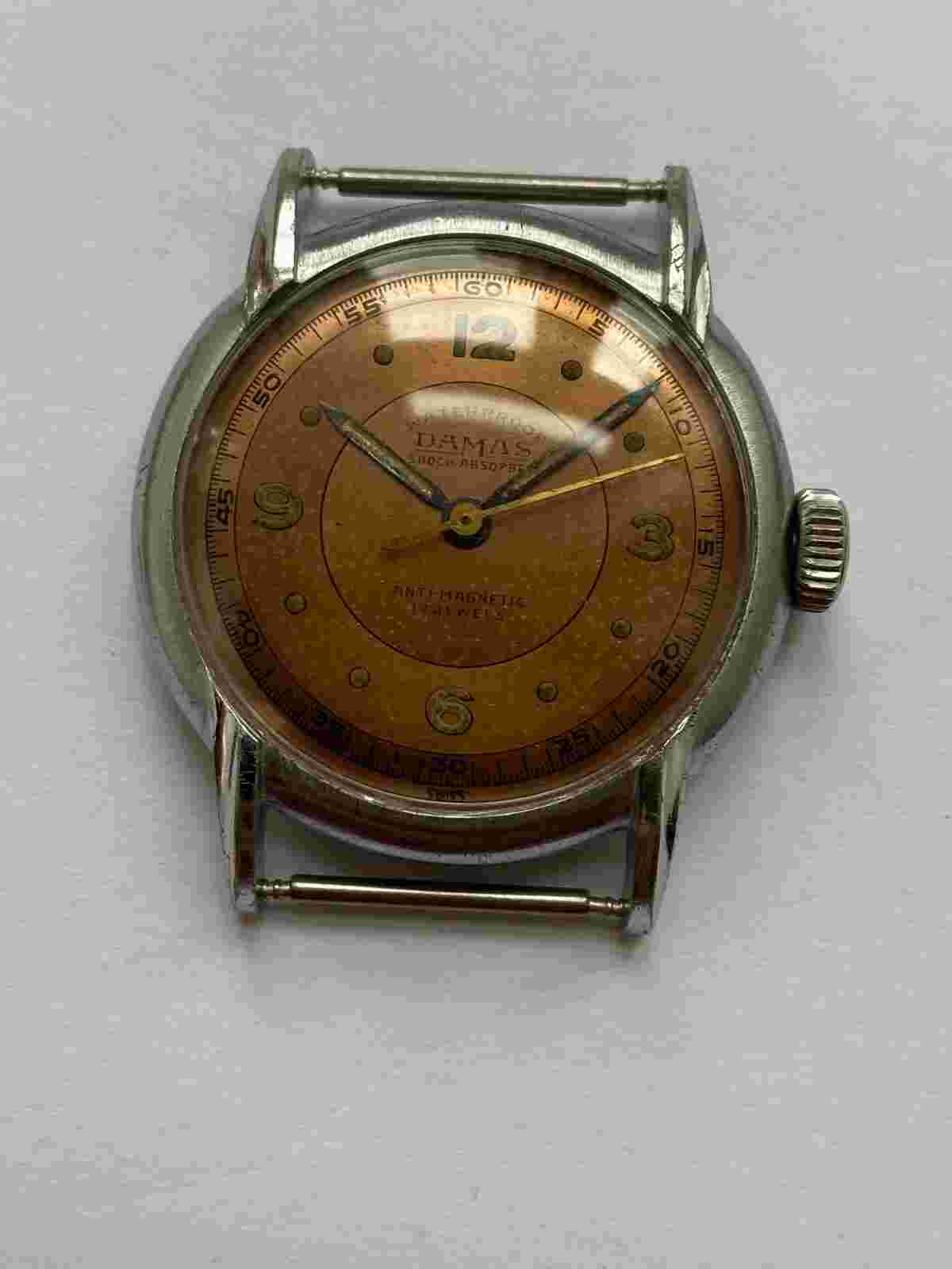 RARE Vintage DAMAS 17 JEWELS MILITARY WW2 SALE TOP HOT DEAL FOR COLLECTION RRR