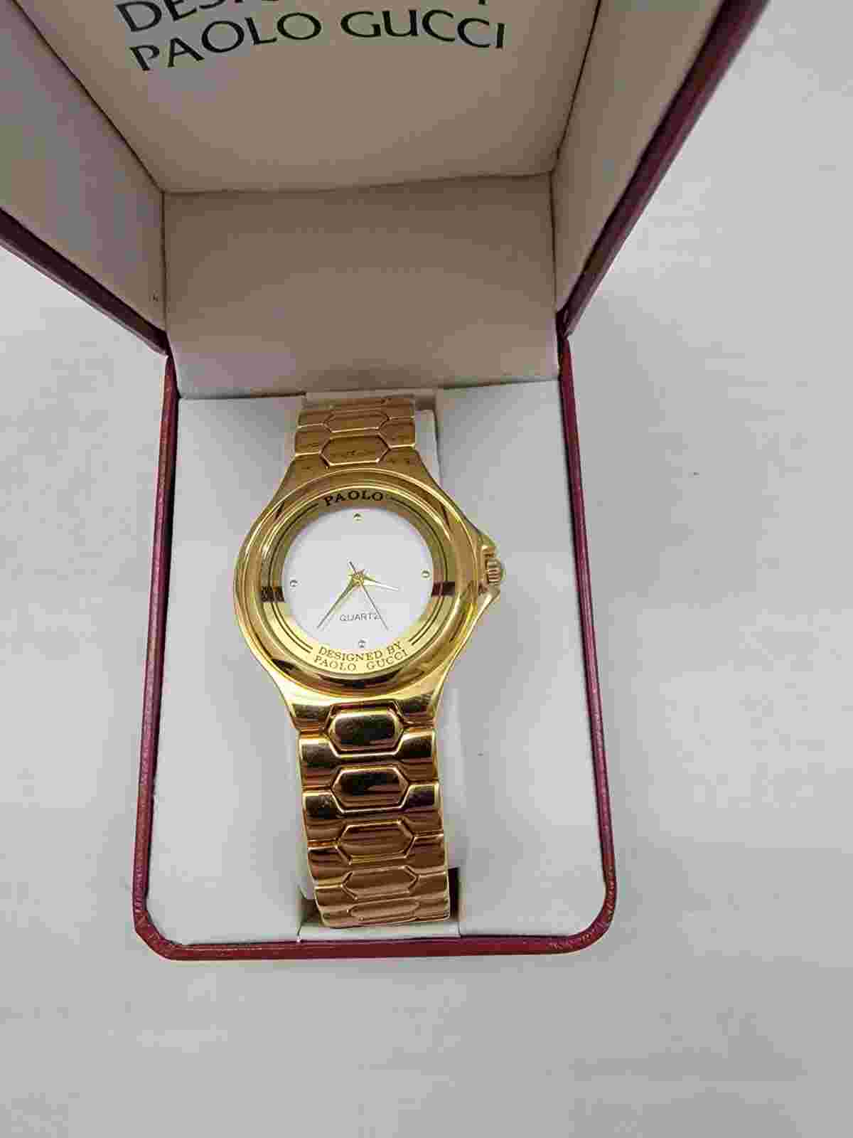 PAOLO BY PAOLO GUCCI 483Y QUARTZ WATCH *RARE VINTAGE* AUTHENTIC