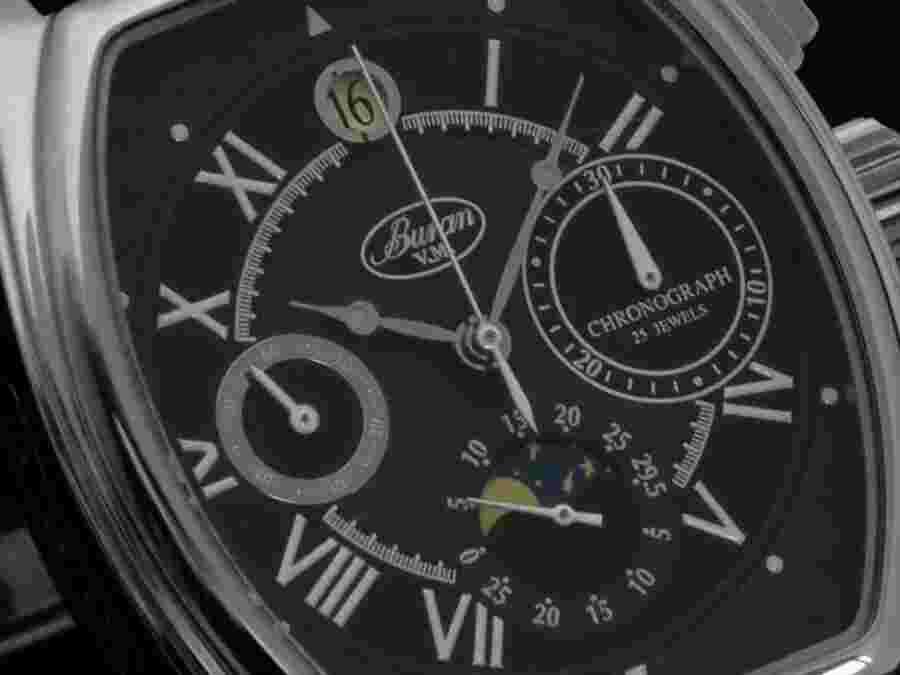 BURAN V.M. MECHANICAL CHRONOGRAPH MOON PHASE 31679/2861537S  US