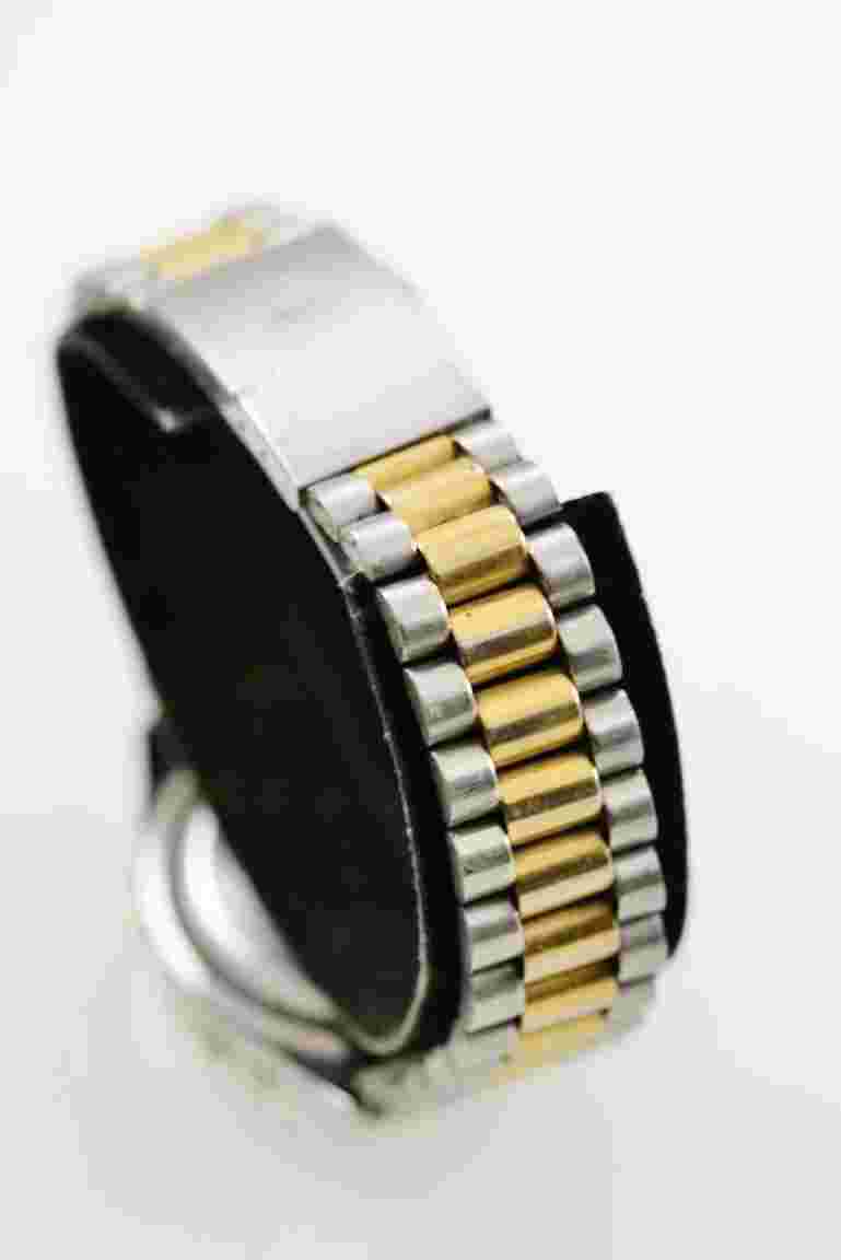 Watch it Watch Men Stainless Silver Gold Steel Water Resist Battery White Quartz