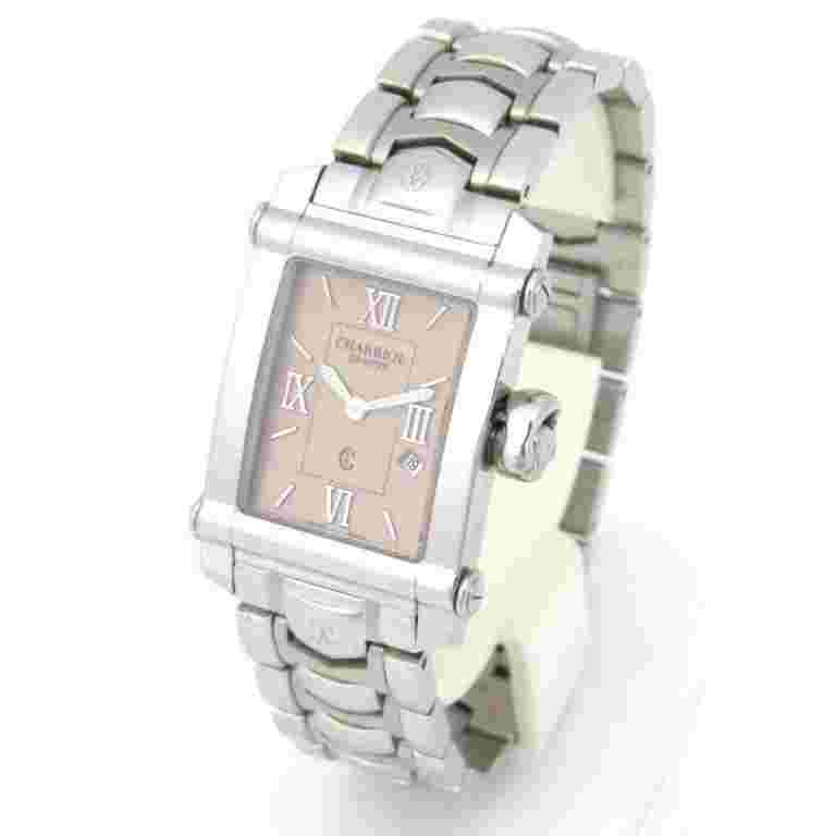 PHILIPPE CHARRIOL Columbus Quartz CCSTRH Ladies Watch From Japan G0119