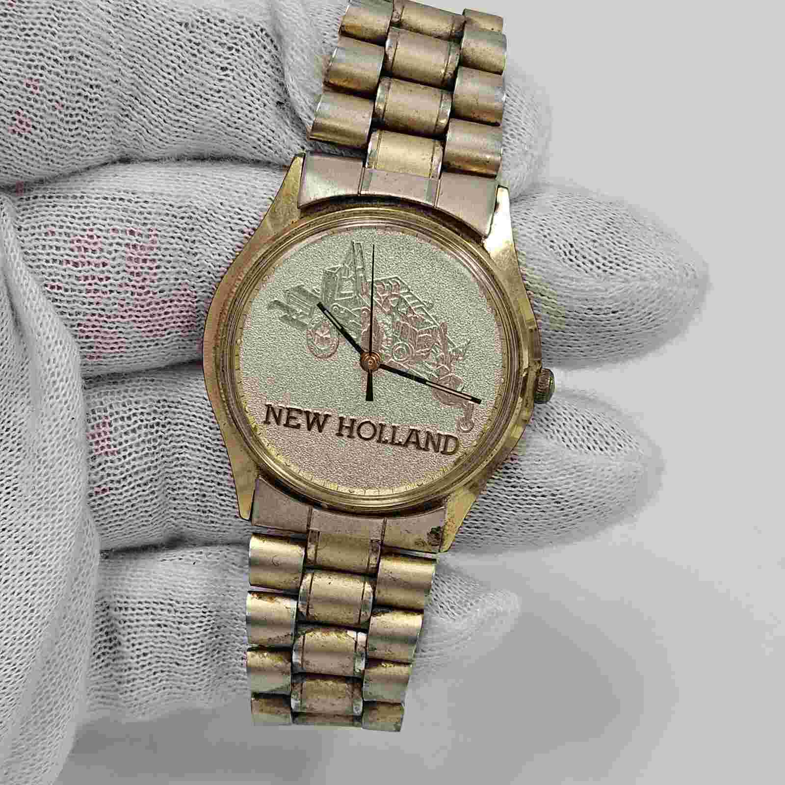 Men's SWISS Watch JOSTENS "New Holland" Farm Scene Pennsylvania Working