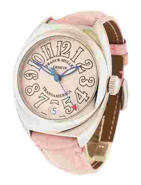 Frank Muller Transamerica Stainless Steel Ladies wristwatch 33mm Leather