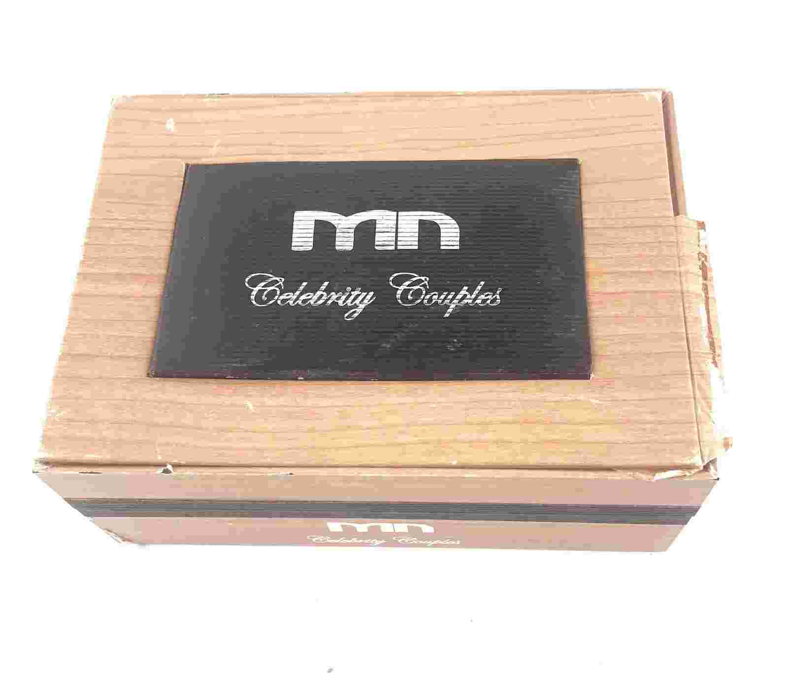 Mark Naimer Celebrity Couples Watch Set Black Leather Strap