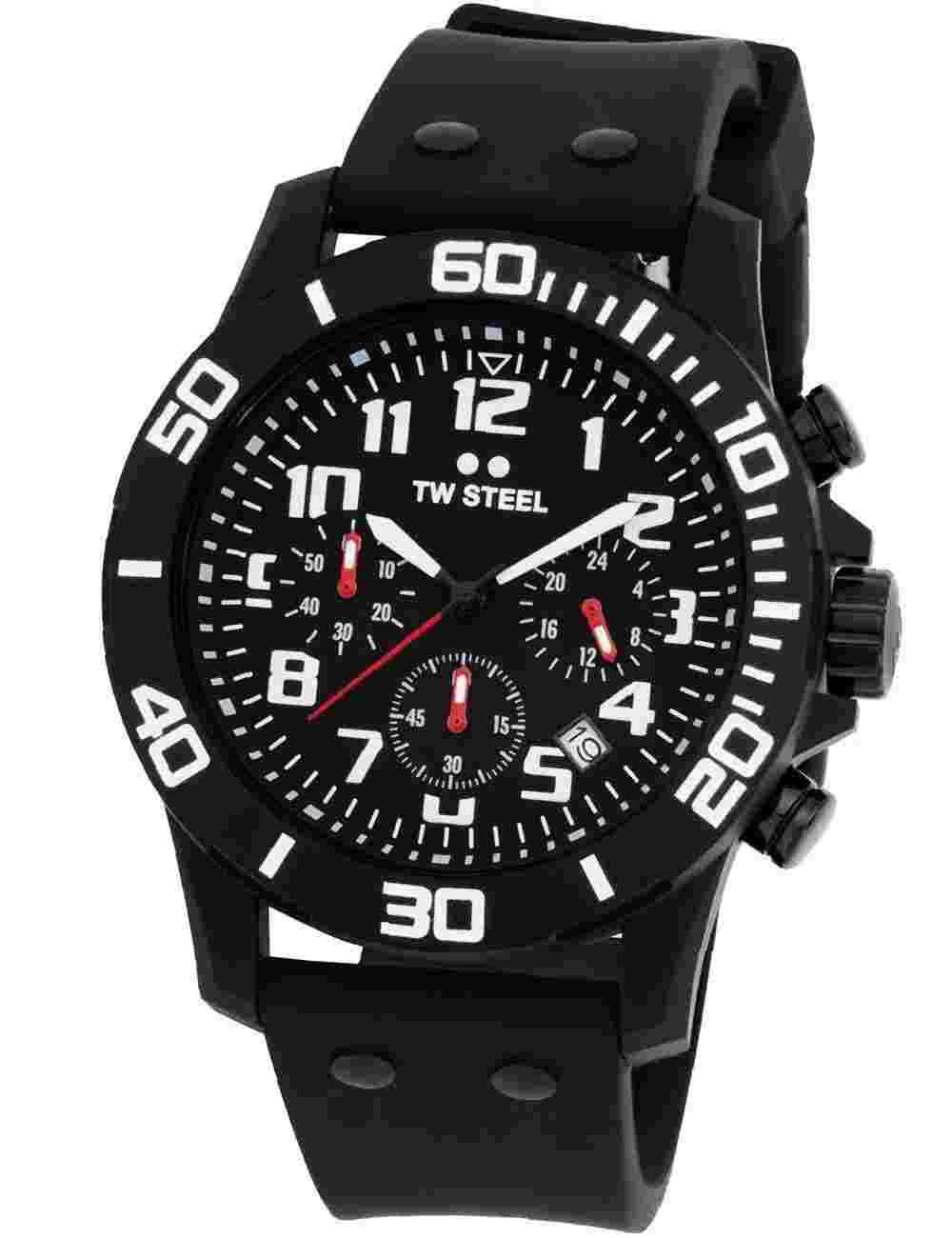TW-Steel CA1 Mens Watch Carbon Chronograph 44mm 10ATM
