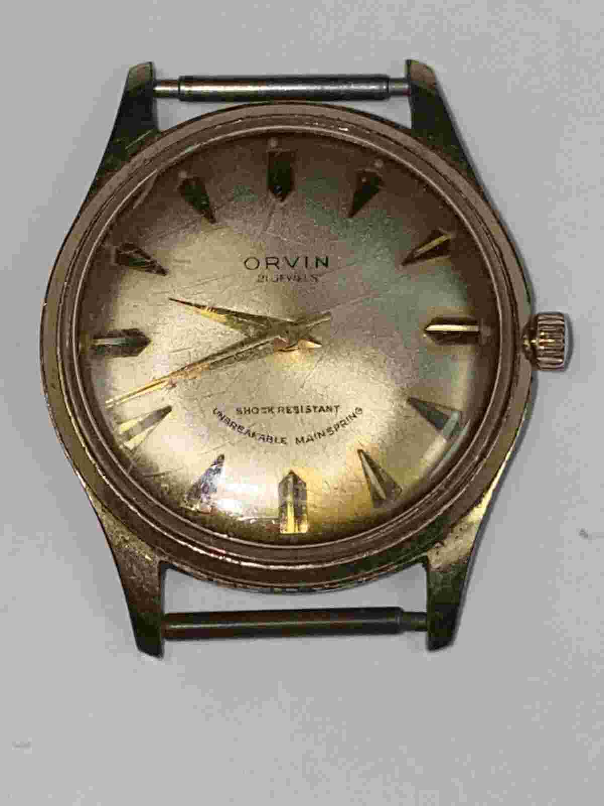 #1931 VINTAGE ORVIN MENS WRISTWATCH - NOT RUNNING