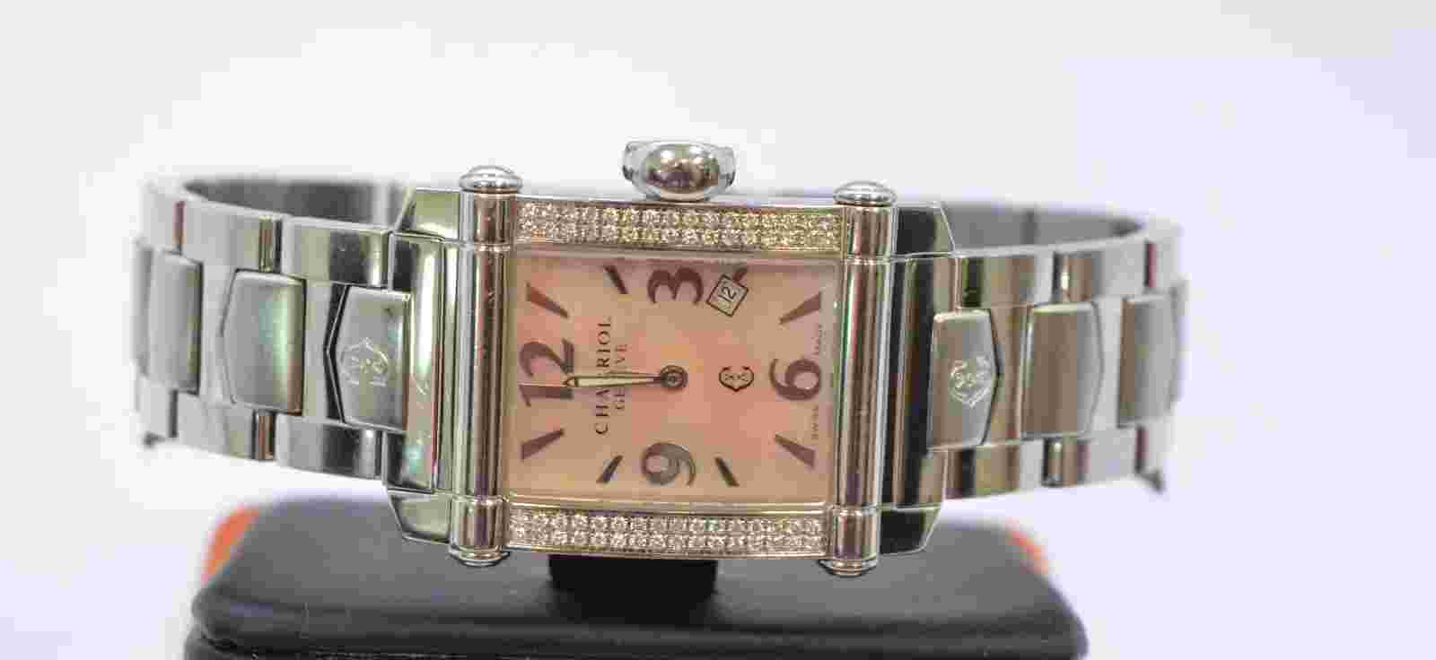 W172-Philippe Charriol Christopher Columbus RARE W/ Diamonds  Watch ref  CCSTRH2