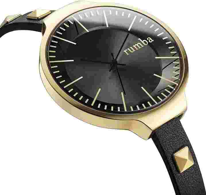 Fast Shipping! NIB Genuine Leather RumbaTime Orchard Double Wrap Watch Black