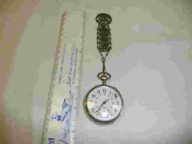 VINTAGE STERLING AVANCE  RETARD POCKET WATCH-WORKS PERFECTLY,ODD FOB