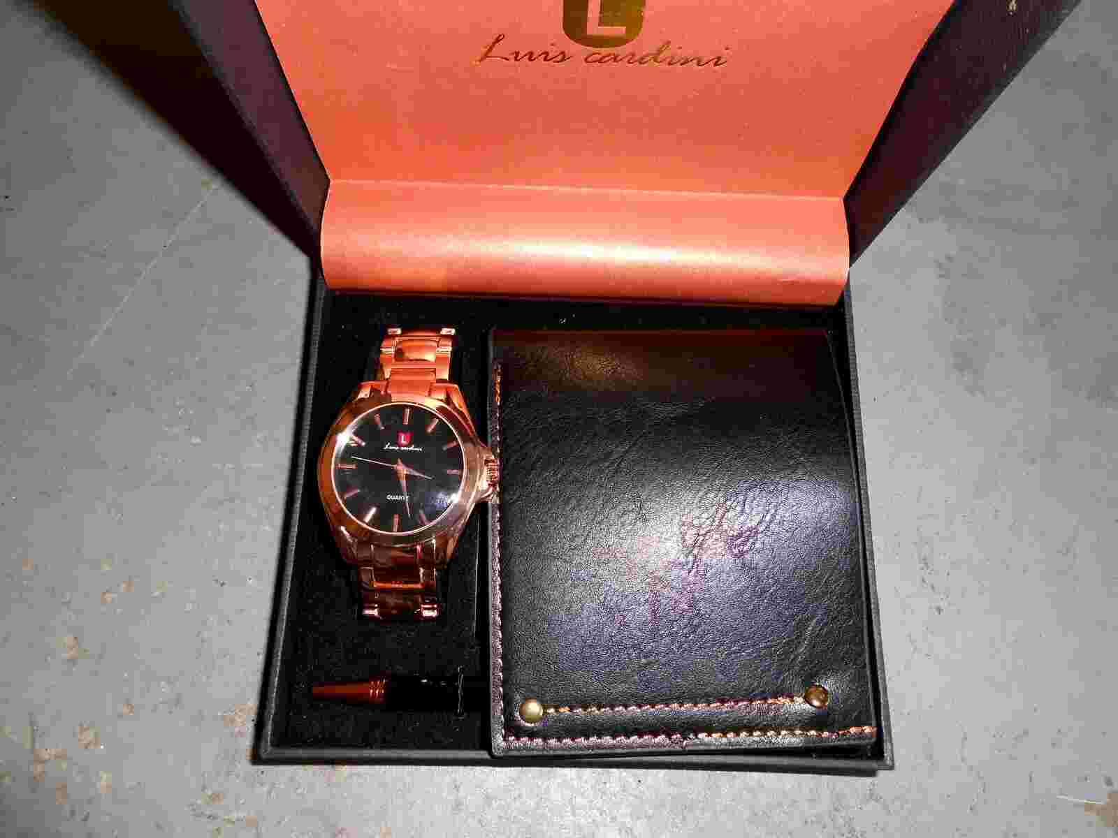 LUIS CARDINI GIFT SET WATCH-WALLET-PEN