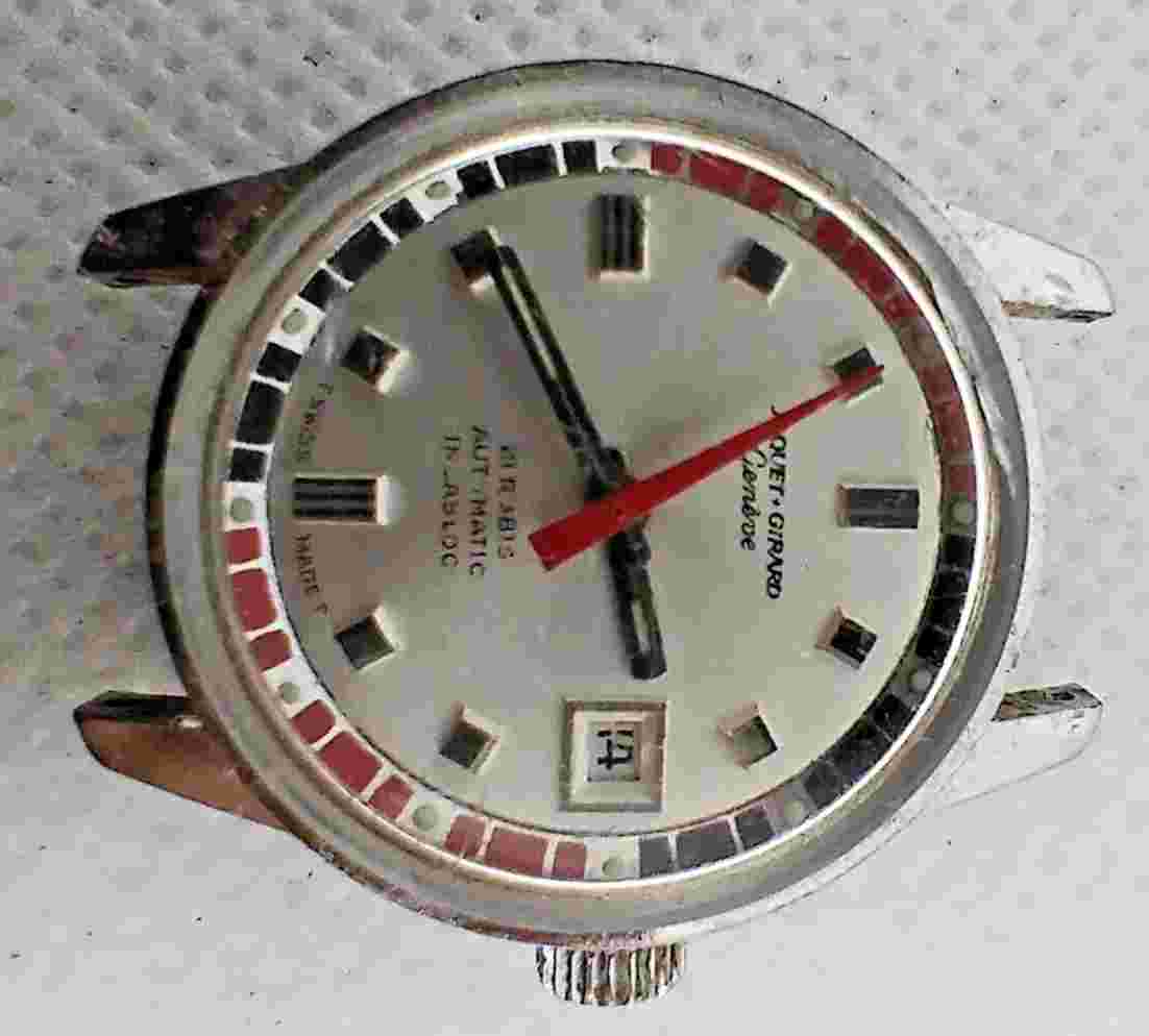 Vintage Ladies Automatic watch Jaquet-Girard 21 Jewels Made in Swiss 70's.