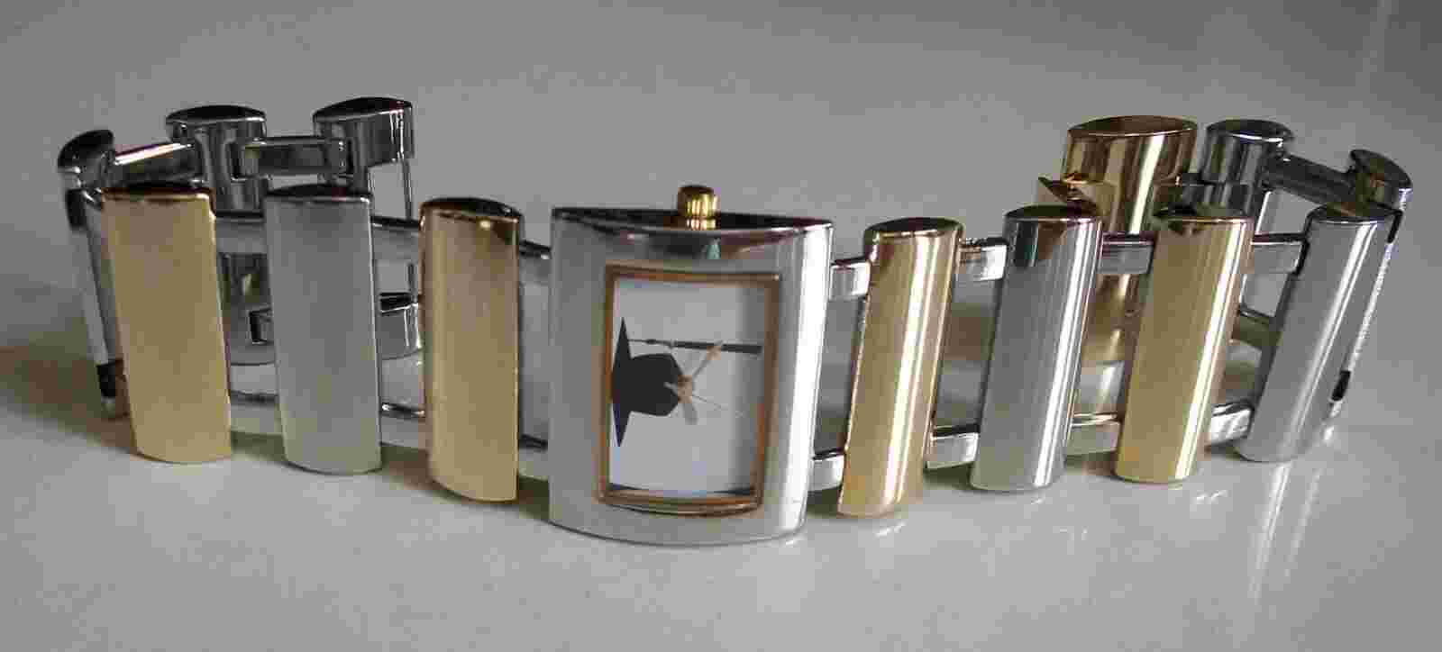 Women's, Girl's Silver & Gold Finish Graduation Hat Fashion Casual Watch