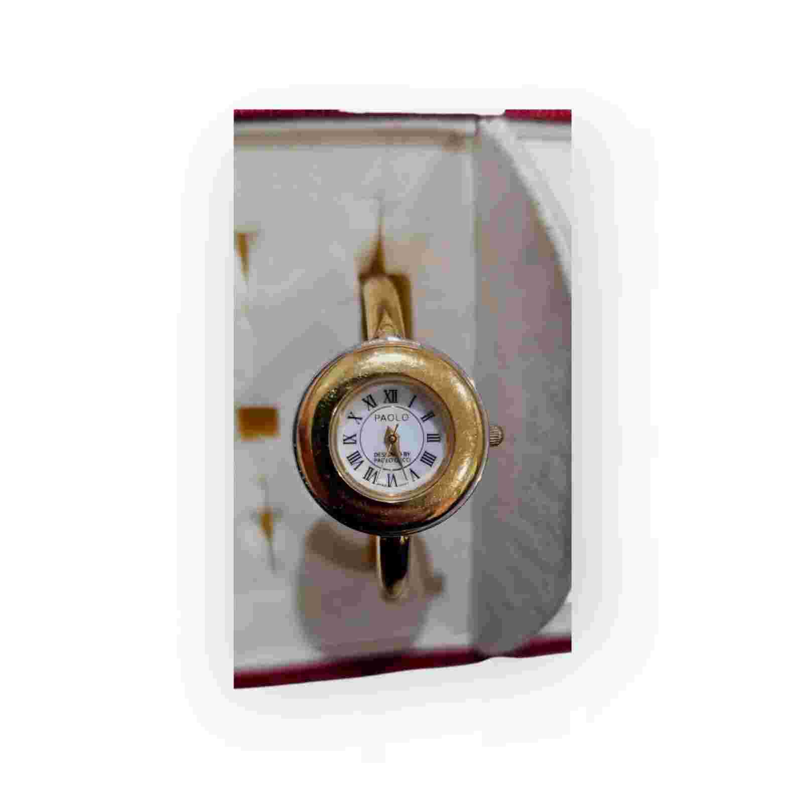 PAOLO GUCCI Change  Watch /Bezel Quartz Gold Vintage LIMITED EDITION