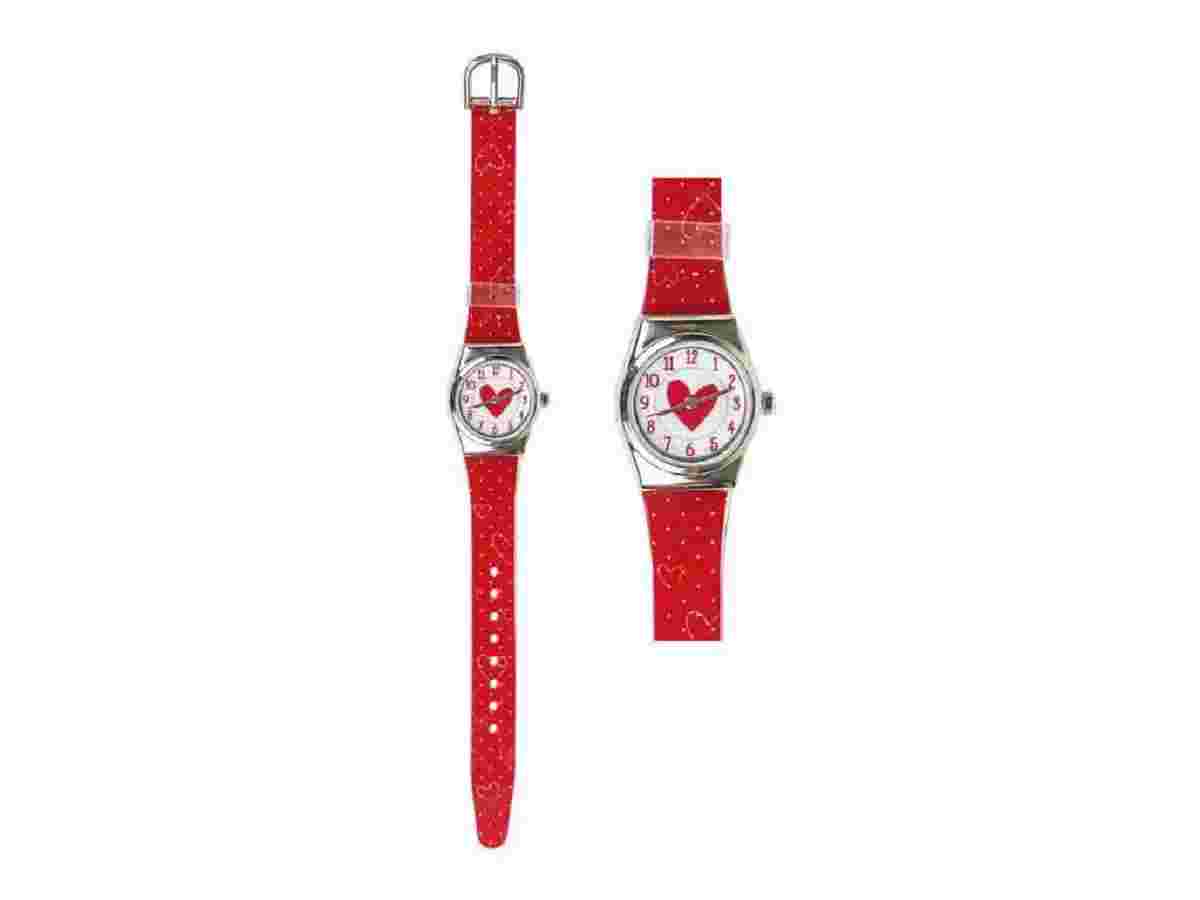 BB Klostermann Child's Watch Heart Red Girls Wrist Watch Quartz Analog Watch