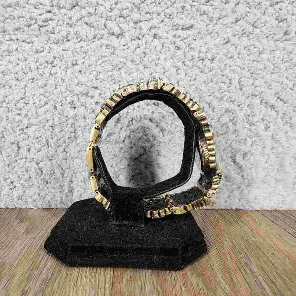 HEIDI DAUS Spring Bling Multi Crystal Hinged Bangle Watch with Extension Links