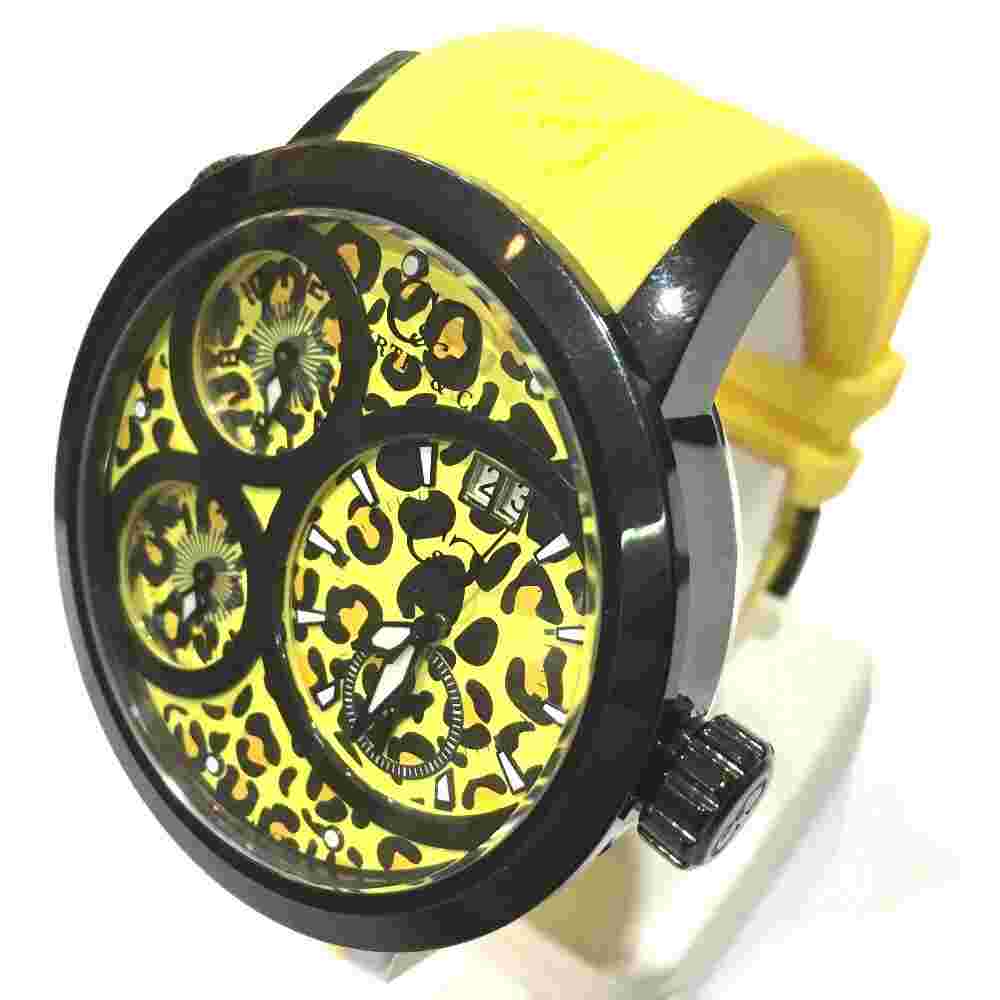 UNUSED BIG Time WORLD 57mm JAPAN LIMITED Wristwatch SUW57JPJGY-B