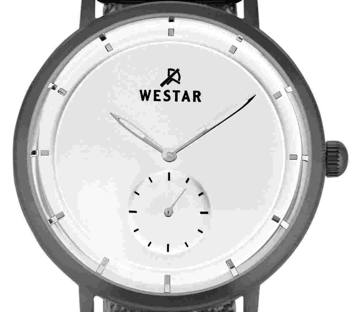 Westar Profile Stainless Steel White Dial Quartz 50247GGN107 Men's Watch