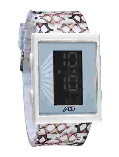 Yonehara Yasumasa X Flud White Digital LCD Cartridge Watch Women's Legs NIB