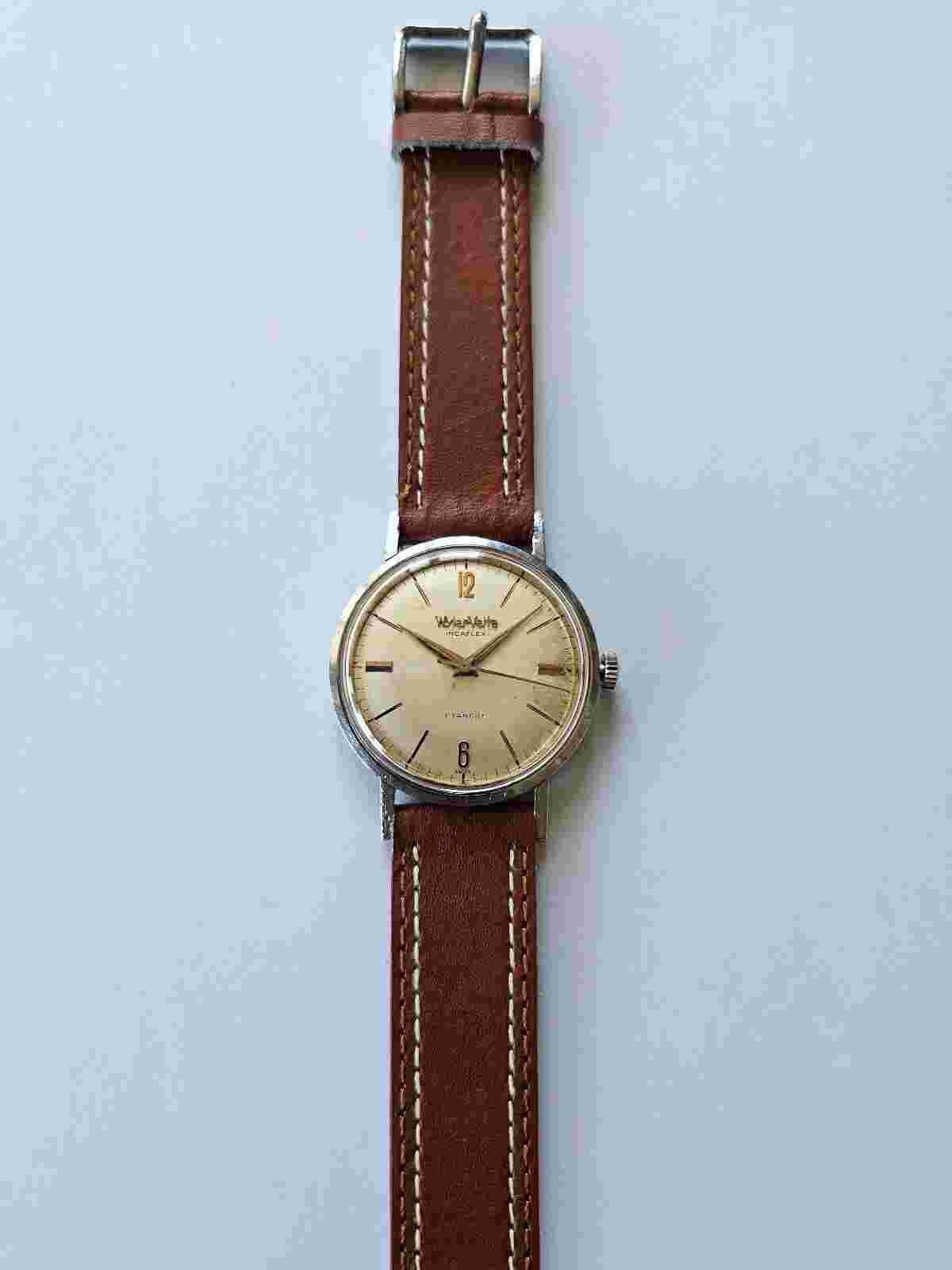 Wyler Vetta-IncafleX-Waterproof-Monobloc Case-Manual-Steel-ETA 1120-Rare