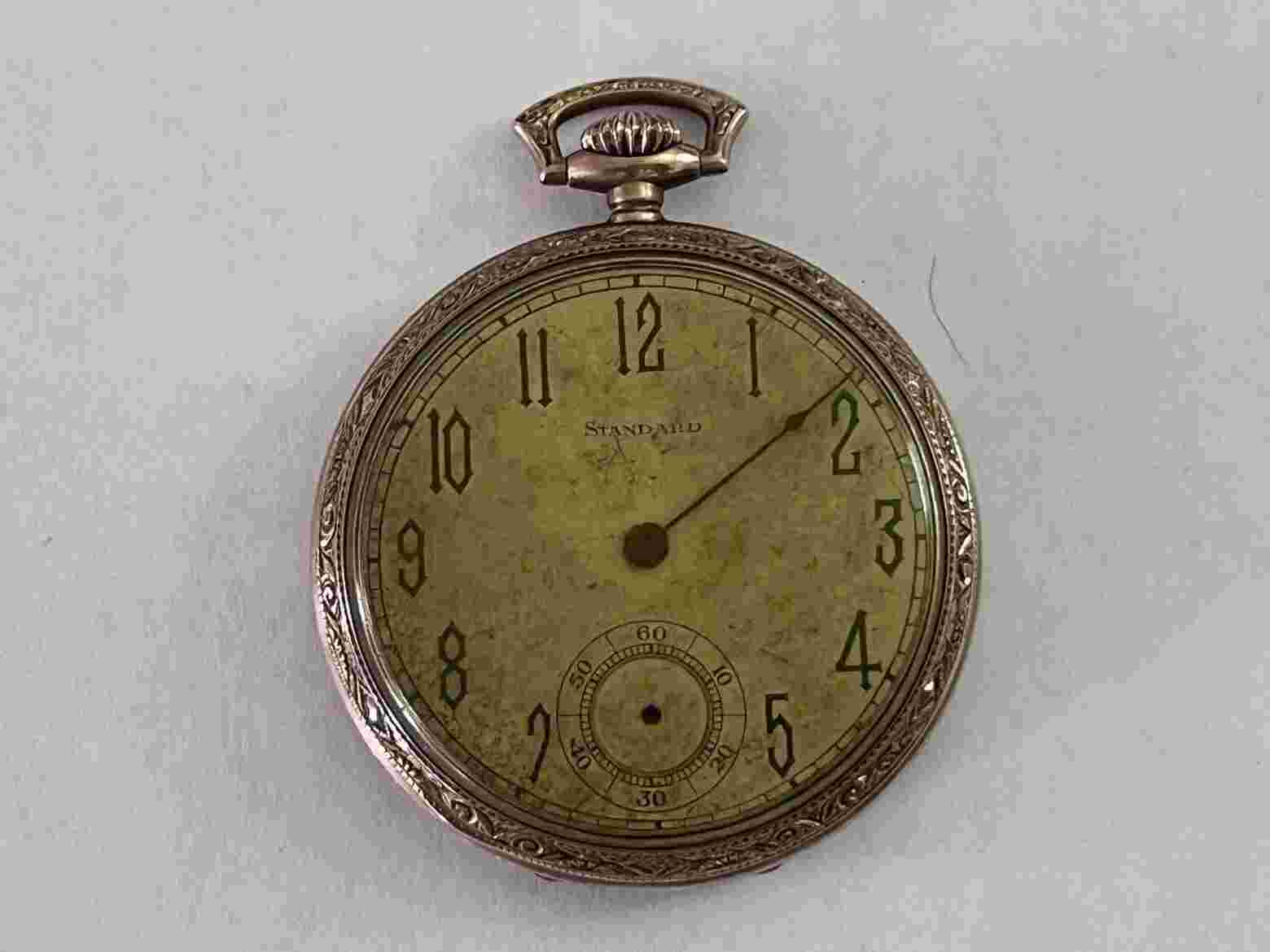 Vintage Pocket Watch B & B Royal 20 Year Engraved Case Gold Filled Non Working