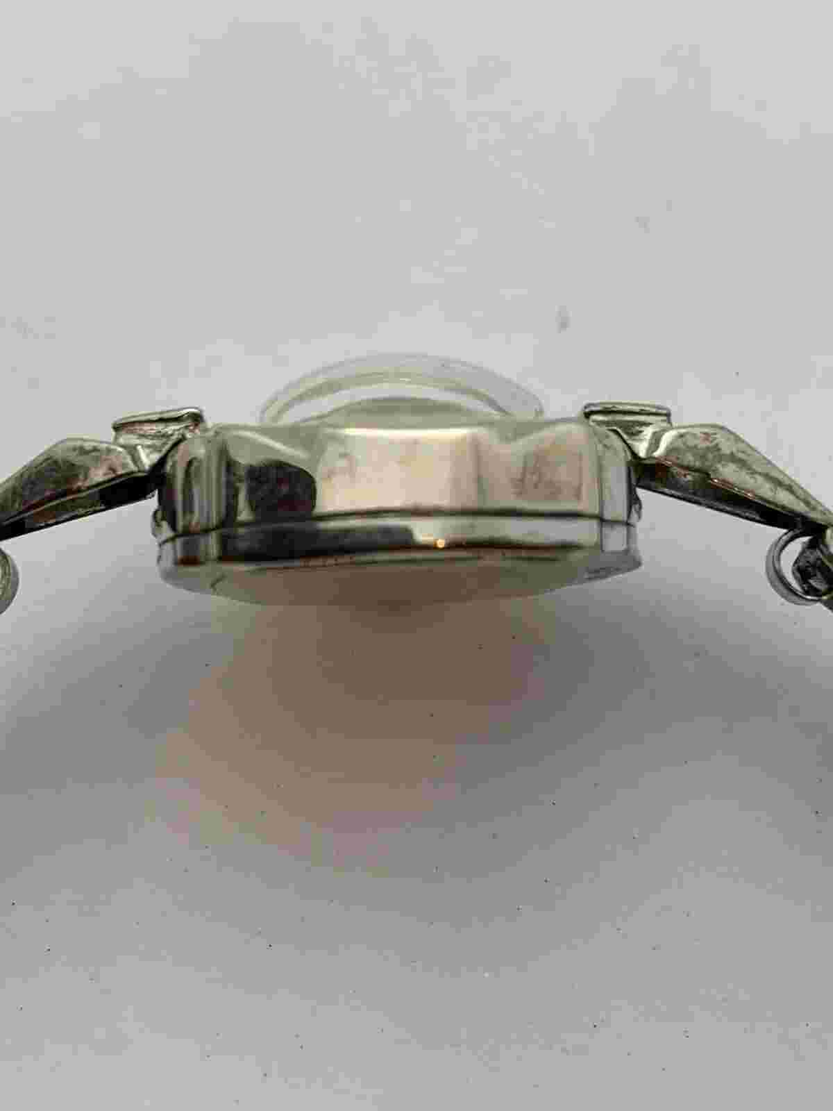 Vintage New HELBROS 14K Solid White Gold Diamond Women’s 19mm Swiss Quartz Watch