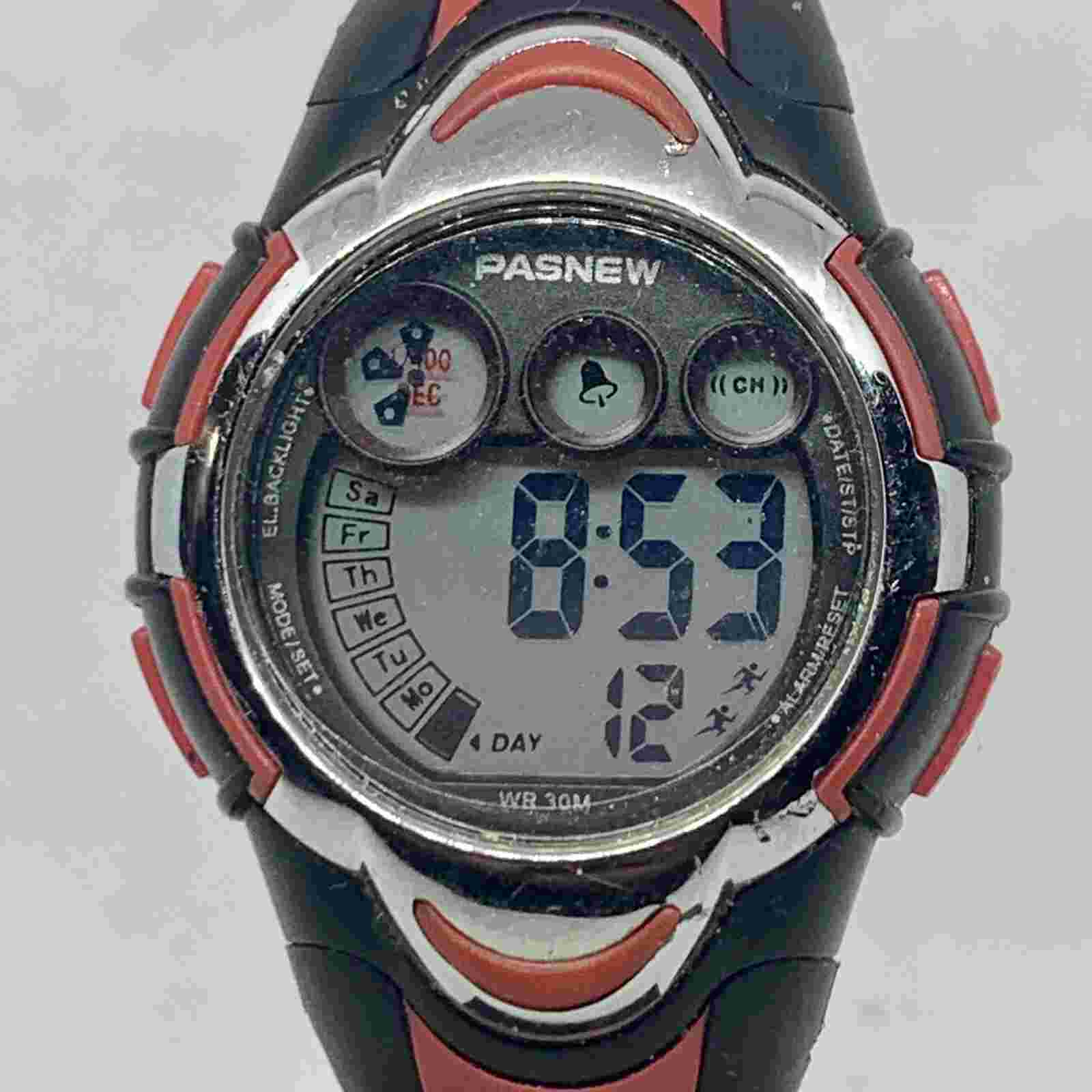 PASNEW Women’s Digital Wristwatch Backlight Day Date Alarm Chrono Working