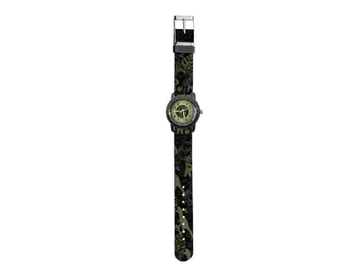 Children's Watch Dino Dark Green with Fabric Strap | bb Klostermann 21534