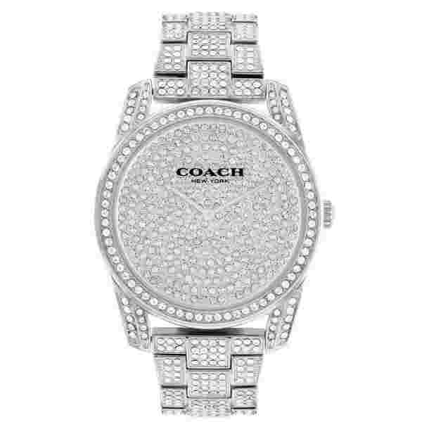 COACH 14503856 Preston Crystal Accent & Stainless Steel Bracelet Retail