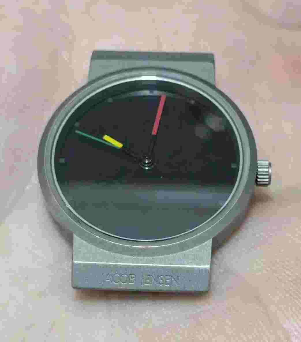 Jacob Jensen 650 Titanium Watch Minimalist Style Great Condition, No Strap