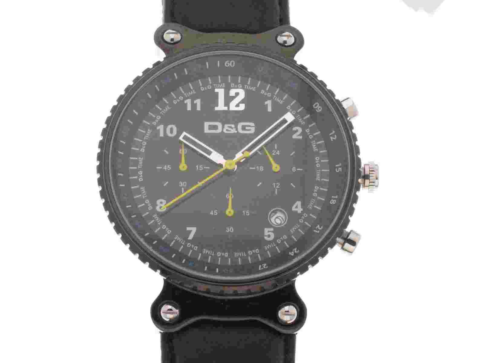 D&G Rhythm Steel PVD Watch Black ref. DW0306 New