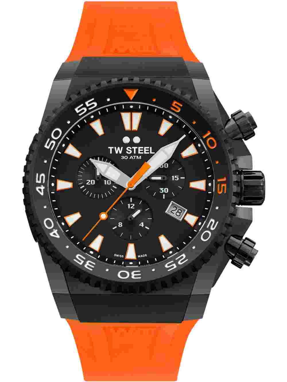 TW-Steel ACE404 Ace Diver Chronograph Mens Watch 44mm 30ATM