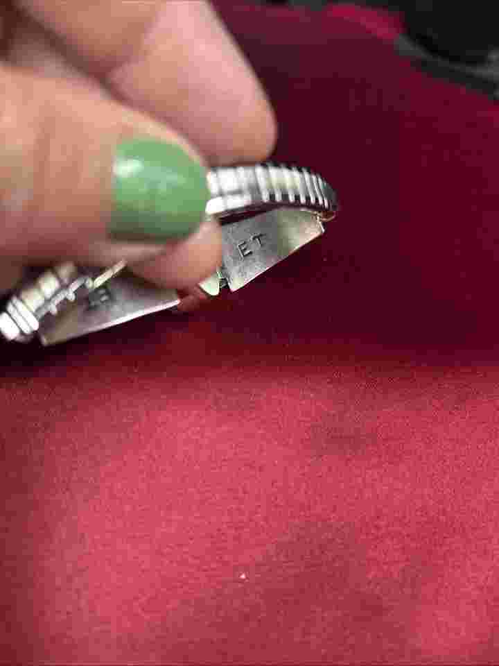 Chateau 17 Jewels Swis Made Silver Tone With Turquoise Automatic