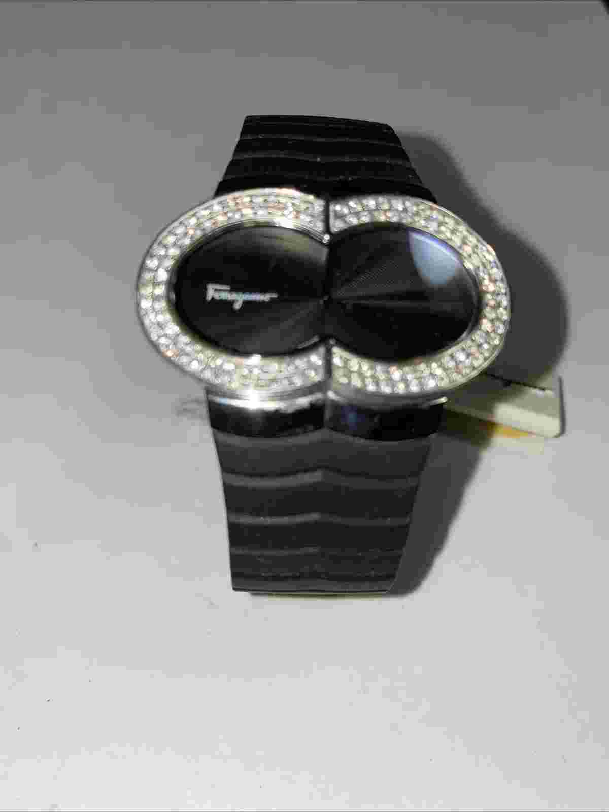 Salvatore Ferragamo Swiss Made VS2 diamond Watch Retail $4500