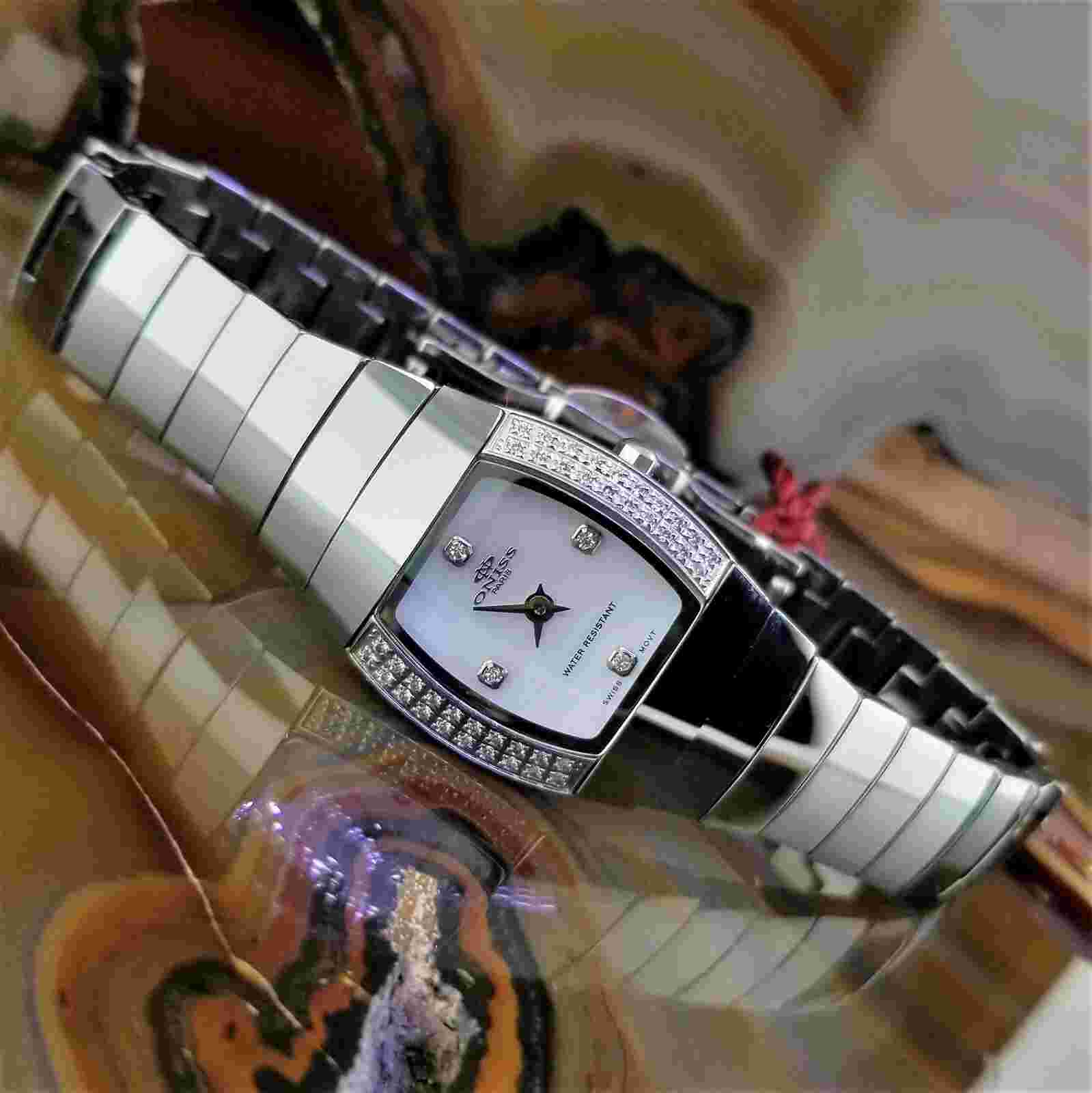 New Women's Diamond ONISS Tungsten Steel Watch