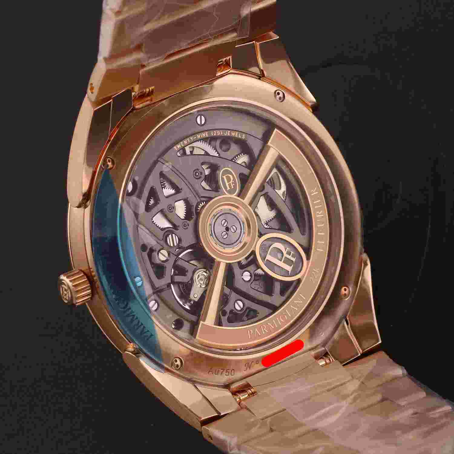 Parmigiani UNWORN Tonda PF Skeleton 40mm Watch 40 mm Rose Gold Clear