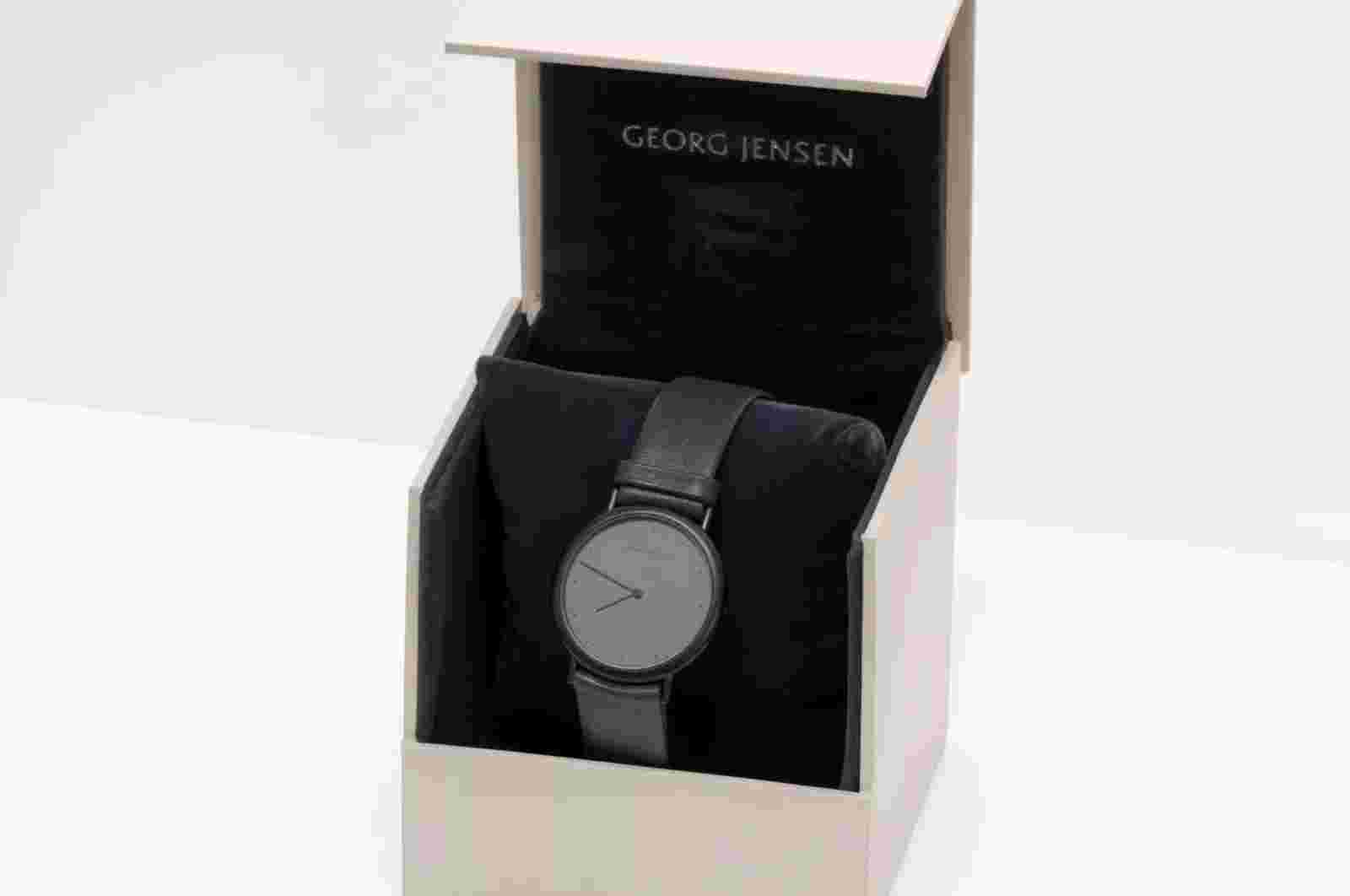 Georg Jensen Calf Strap Steel Watch 347