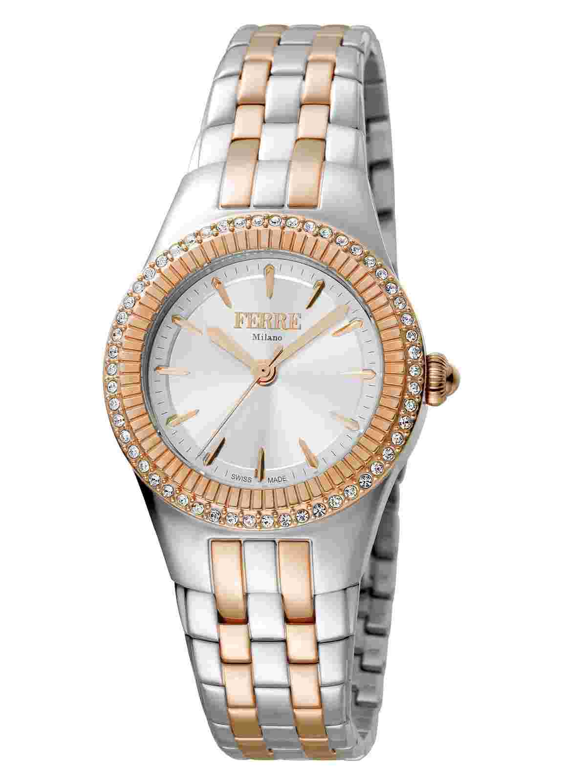 Ferre Milano Women's FM1L089M0101 MOP Dial Two-Tone IP Steel Wristwatch