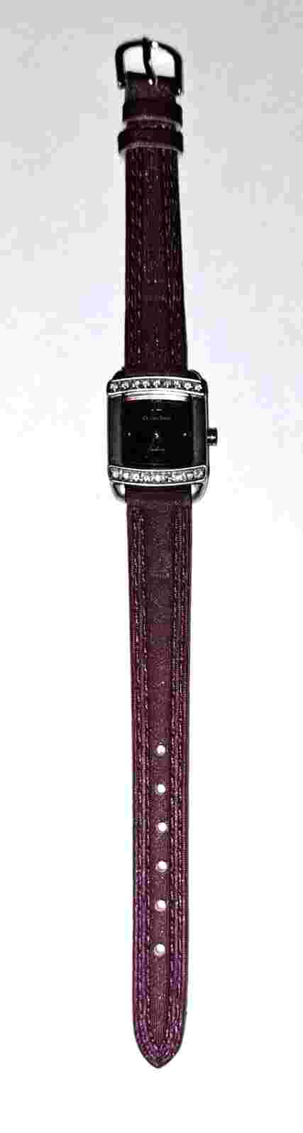 Charles Delon Women's Silver Toned Watch New Band & Battery 8"