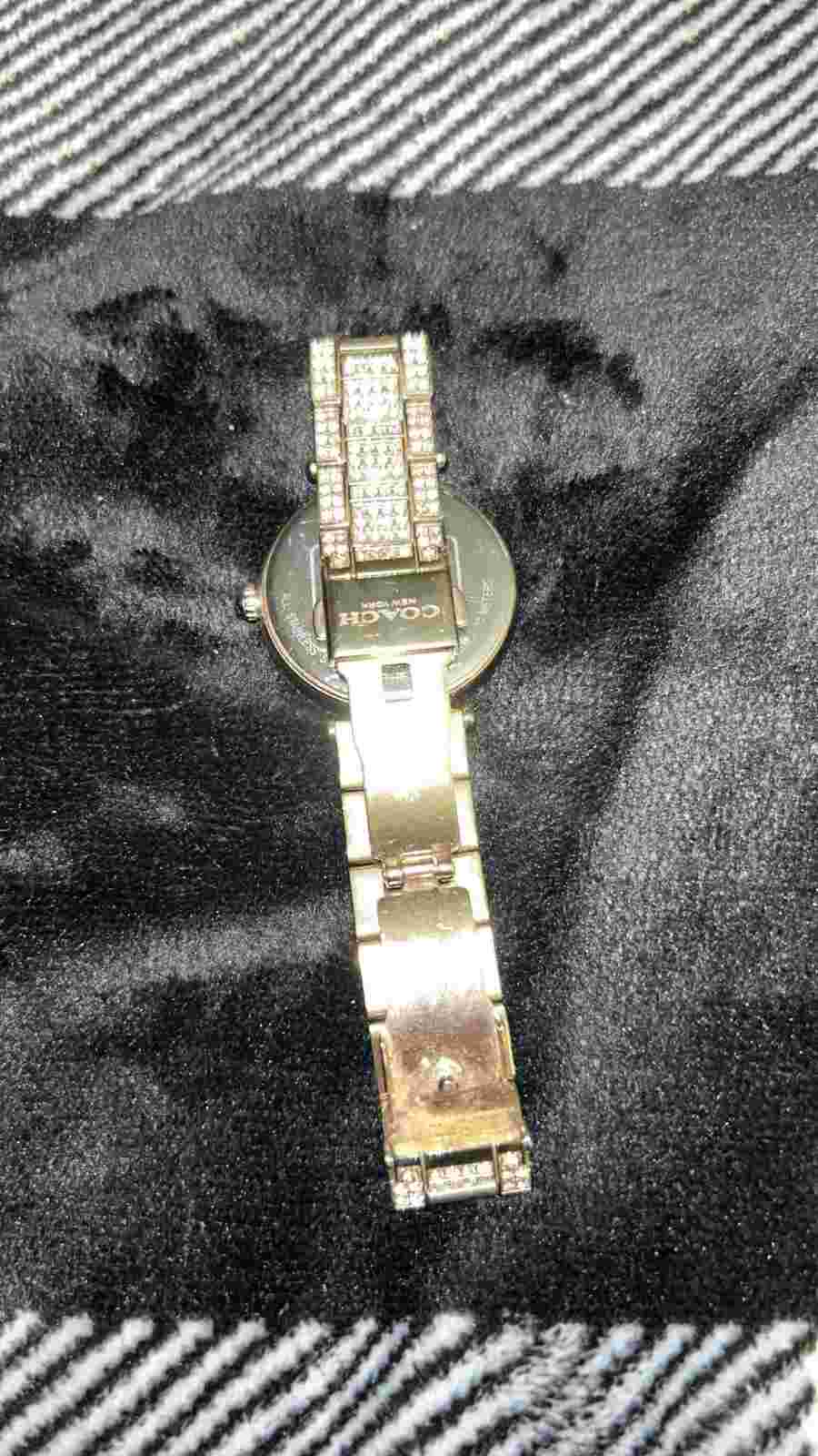 womens coach watch rose gold