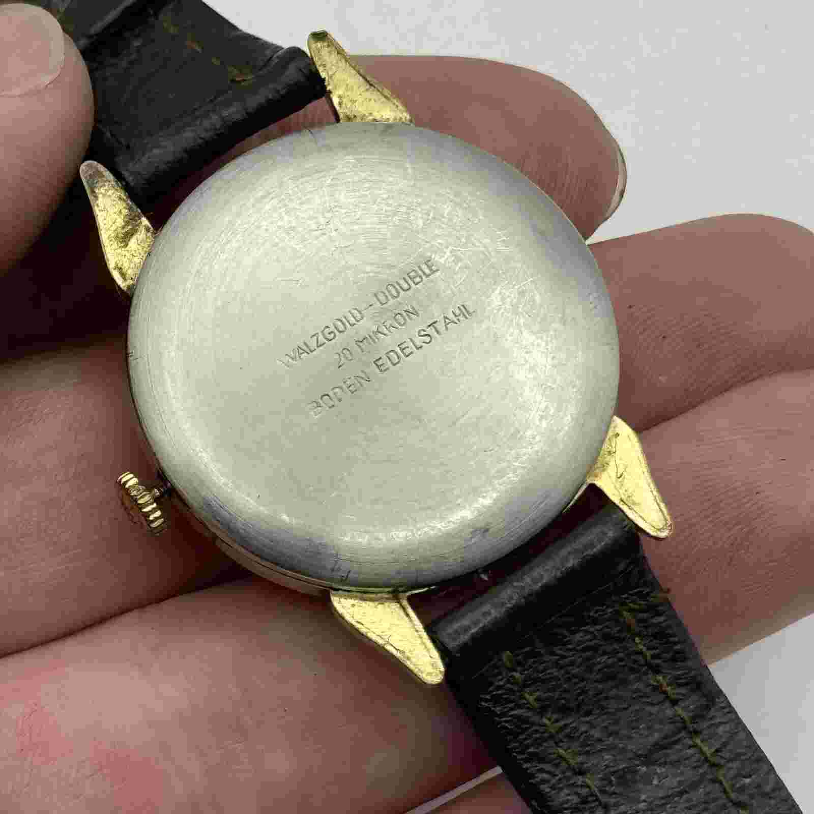 33mm Men’s Chalet 21 Jewels Sub Seconds Gold Plated Watch TO RESTORE REPAIR