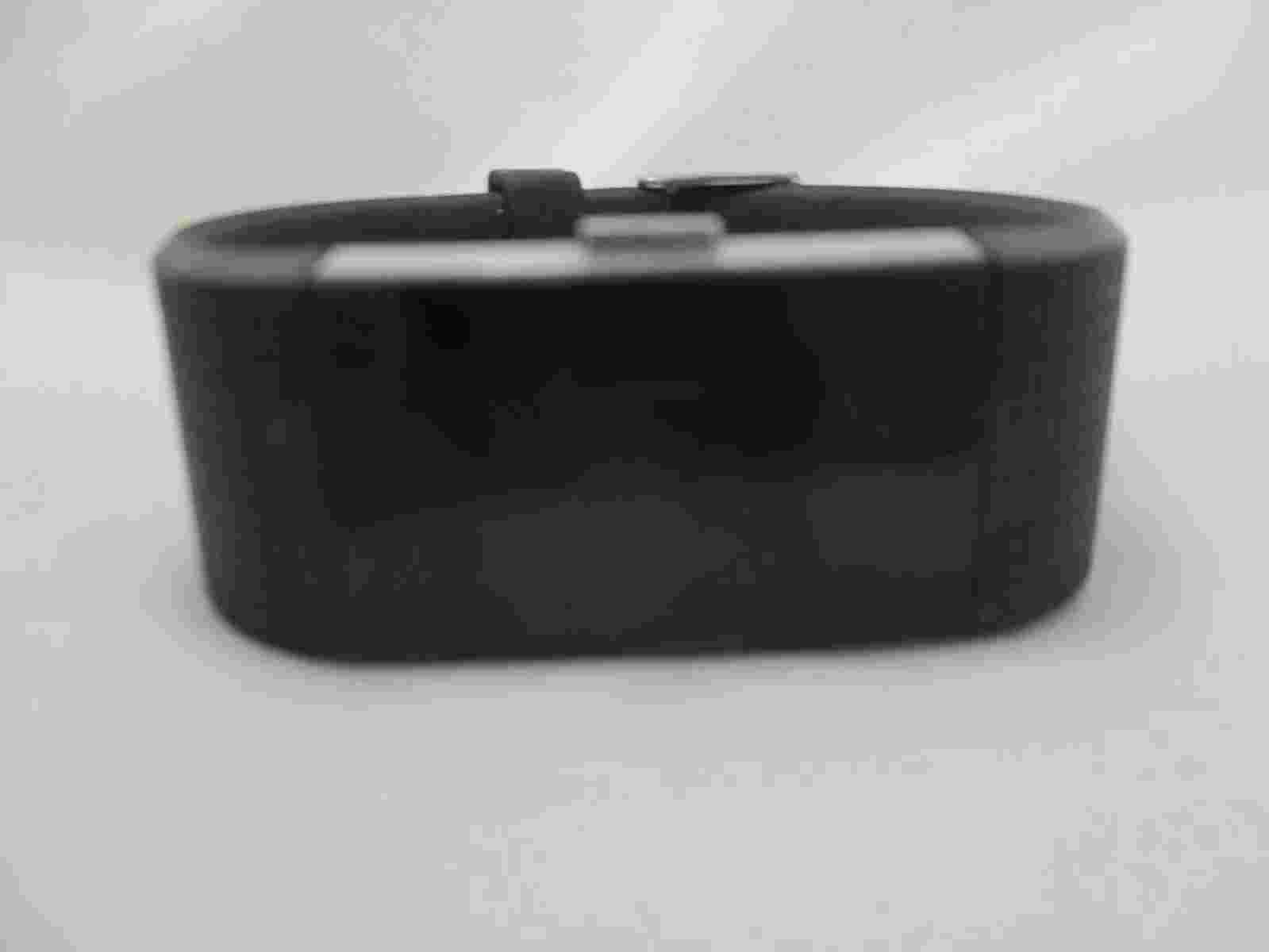 Fitness Activity Tracker Digital Wristwatch Black Buckle Band Rectangular Face