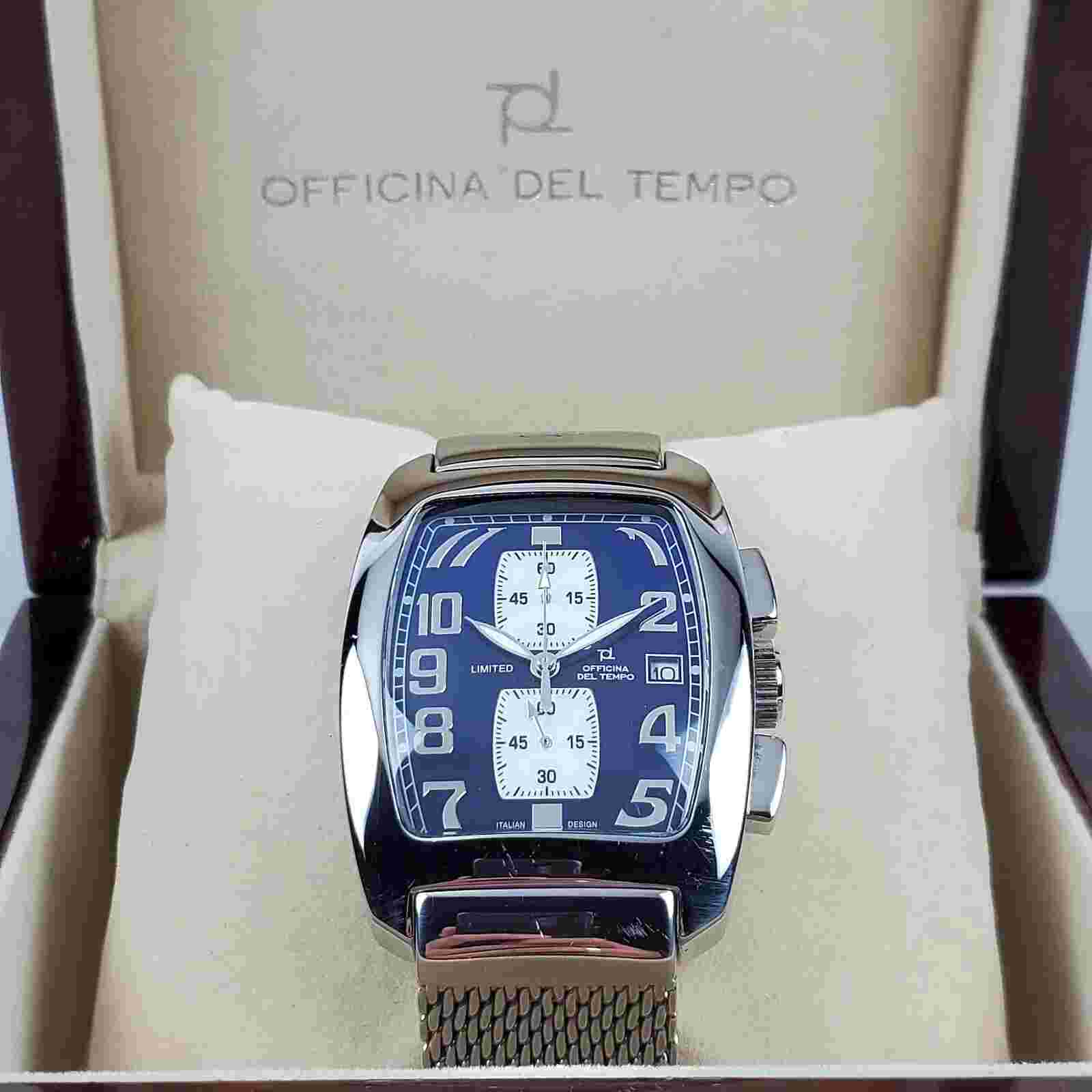 OFFICINA DEL TEMPO ITALIAN DESIGN LIMITED EDITION 2 WATCH NEW BATTERY IN BOX