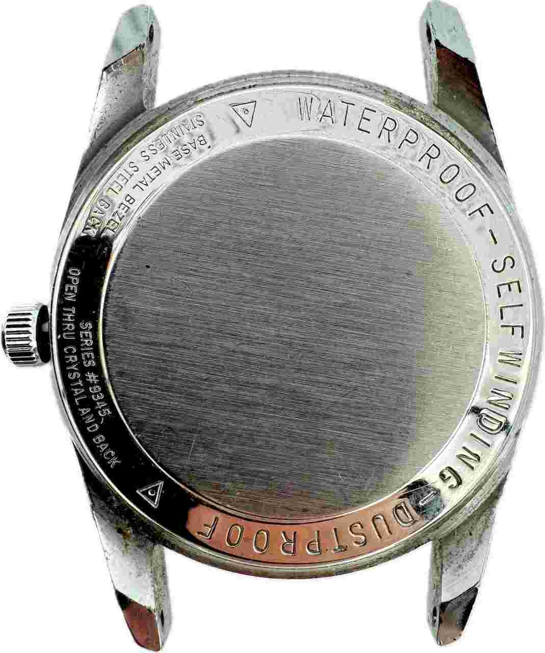 Vintage 34mm Belforte 18 Jewel Men's Automatic Wristwatch 12D18 Gray Dial