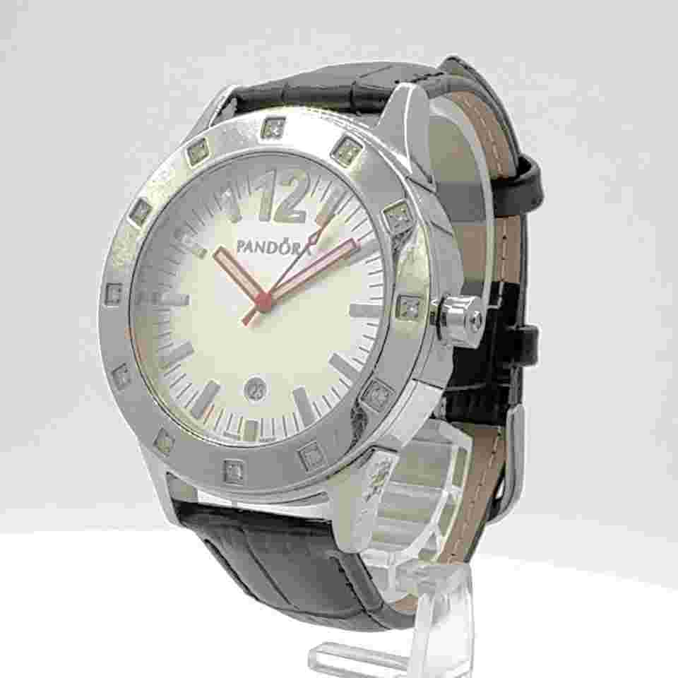 Vintage Pandora 811007WH Imagine Grand Men's Quartz Wristwatch Swiss Steel