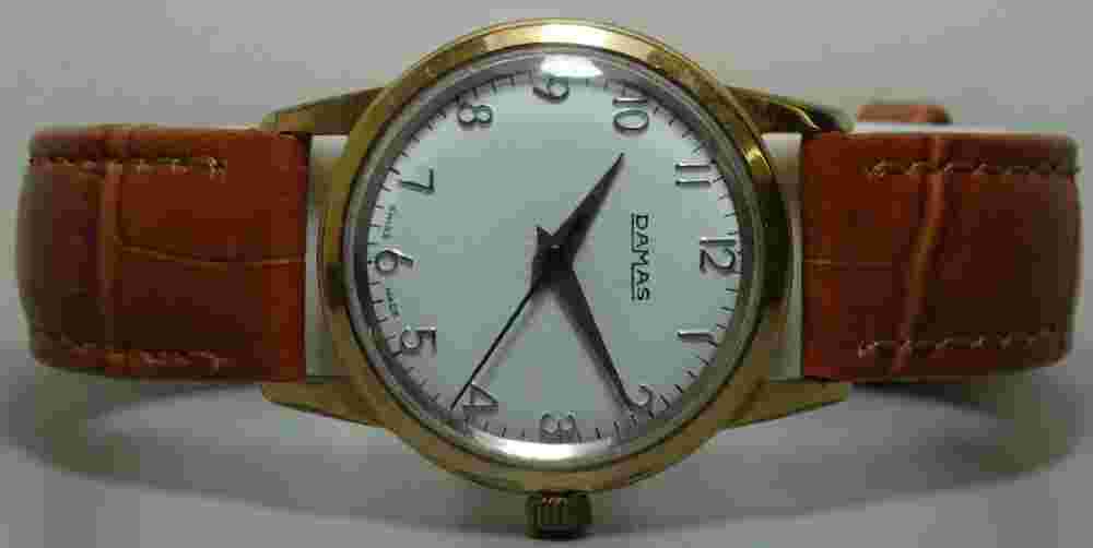 Superb Vintage Damas Winding Wrist Watch Old s927 Used Antique